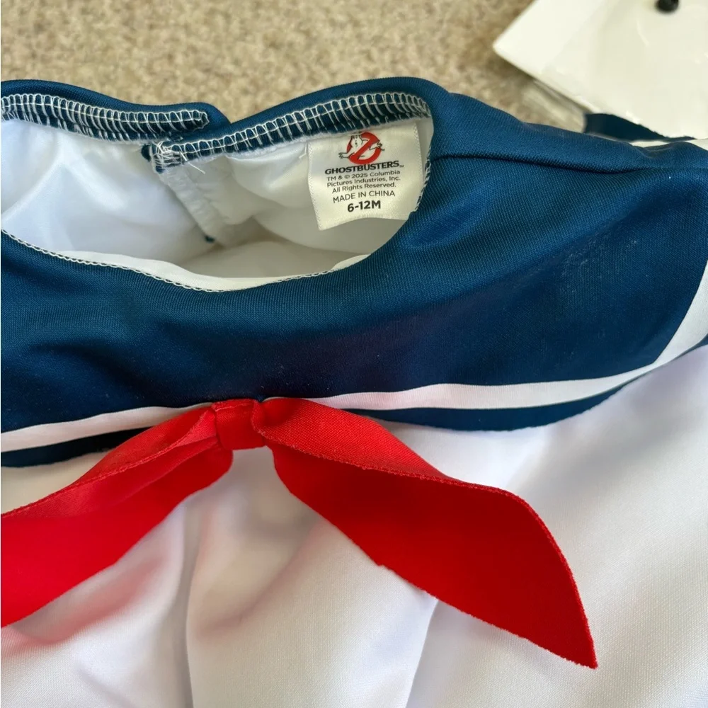 Spirit Ghostbusters Stay Puft Marshmallow 6-12M Baby Costume Halloween Ghost - Picture 4 of 6